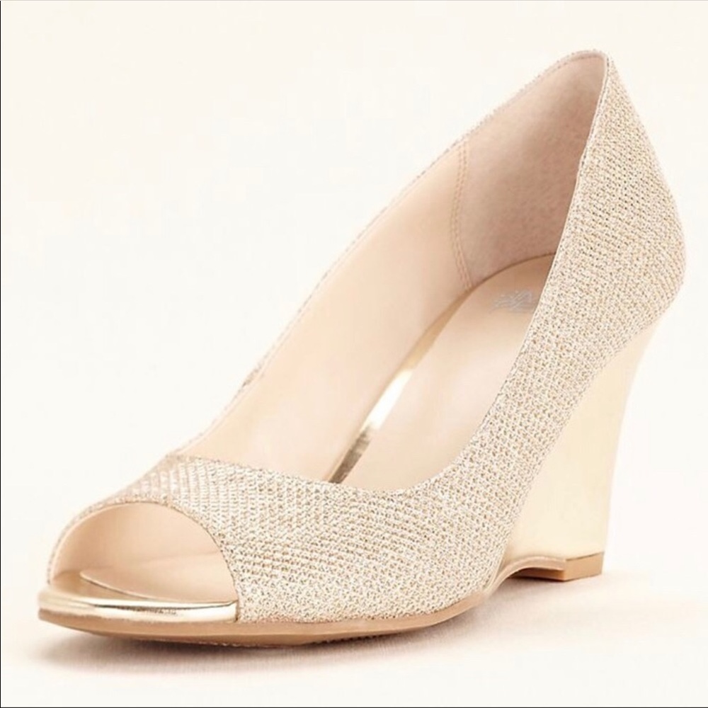 Bridal shoes, worn once